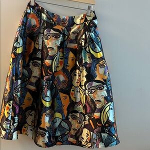 Banjul Luls’s Picasso Midi Skirt Size L